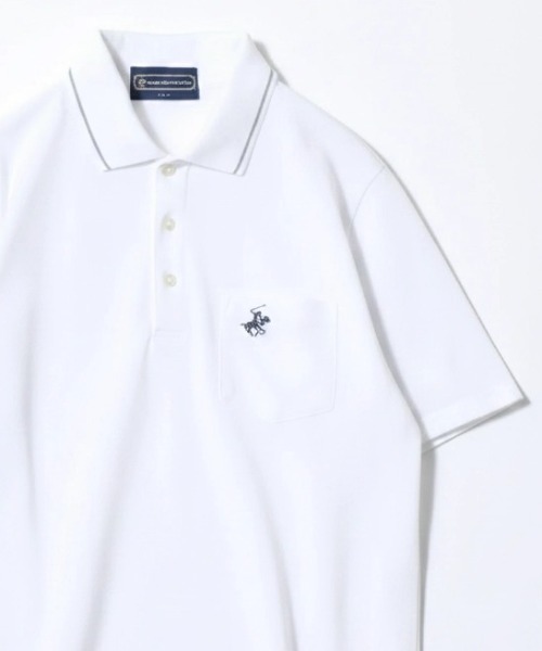 BEVERLY HILLS POLO CLUB(ビバリーヒルズポロクラブ)の「2026SS BEVERLY HILLS POLO CLUB/ビバリーヒルズポロクラブ カノコ リブライン ワンポイント刺繍 ポケット ポロシャツ レディース メンズ(ポロシャツ・メンズ・ホワイト/グリーン/ネイビー/グレー・M/L/LL)」の1枚目の写真
