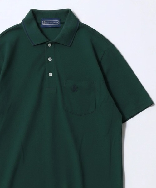 BEVERLY HILLS POLO CLUB(ビバリーヒルズポロクラブ)の「2026SS BEVERLY HILLS POLO CLUB/ビバリーヒルズポロクラブ カノコ リブライン ワンポイント刺繍 ポケット ポロシャツ レディース メンズ(ポロシャツ・メンズ・ホワイト/グリーン/ネイビー/グレー・M/L/LL)」の4枚目の写真