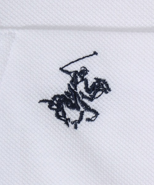 BEVERLY HILLS POLO CLUB(ビバリーヒルズポロクラブ)の「2026SS BEVERLY HILLS POLO CLUB/ビバリーヒルズポロクラブ カノコ リブライン ワンポイント刺繍 ポケット ポロシャツ レディース メンズ(ポロシャツ・メンズ・ホワイト/グリーン/ネイビー/グレー・M/L/LL)」の16枚目の写真