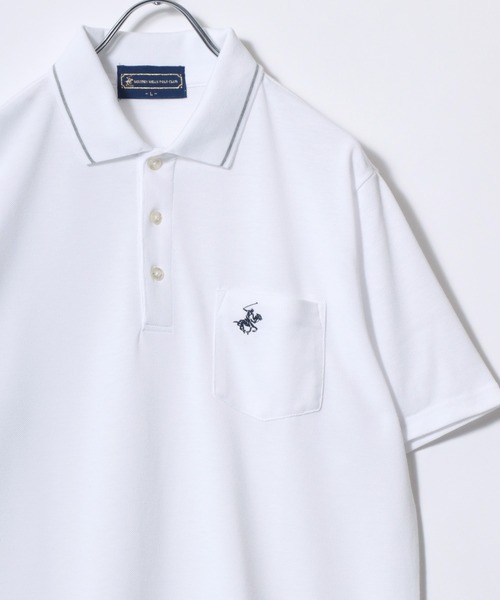 BEVERLY HILLS POLO CLUB(ビバリーヒルズポロクラブ)の「2026SS BEVERLY HILLS POLO CLUB/ビバリーヒルズポロクラブ カノコ リブライン ワンポイント刺繍 ポケット ポロシャツ レディース メンズ(ポロシャツ・メンズ・ホワイト/グリーン/ネイビー/グレー・M/L/LL)」の20枚目の写真
