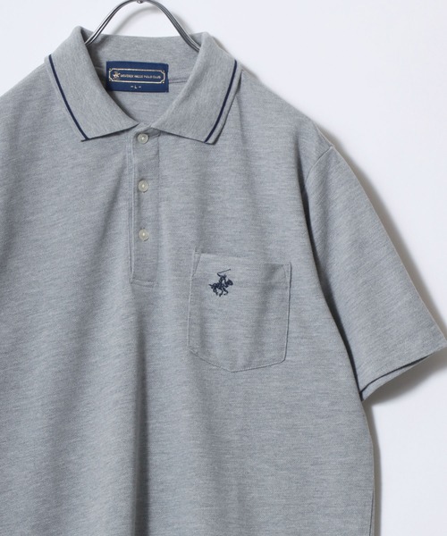 BEVERLY HILLS POLO CLUB(ビバリーヒルズポロクラブ)の「2026SS BEVERLY HILLS POLO CLUB/ビバリーヒルズポロクラブ カノコ リブライン ワンポイント刺繍 ポケット ポロシャツ レディース メンズ(ポロシャツ・メンズ・ホワイト/グリーン/ネイビー/グレー・M/L/LL)」の22枚目の写真