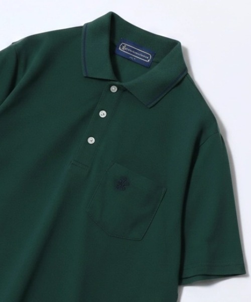 BEVERLY HILLS POLO CLUB(ビバリーヒルズポロクラブ)の「2026SS BEVERLY HILLS POLO CLUB/ビバリーヒルズポロクラブ カノコ リブライン ワンポイント刺繍 ポケット ポロシャツ レディース メンズ(ポロシャツ・メンズ・ホワイト/グリーン/ネイビー/グレー・M/L/LL)」の7枚目の写真