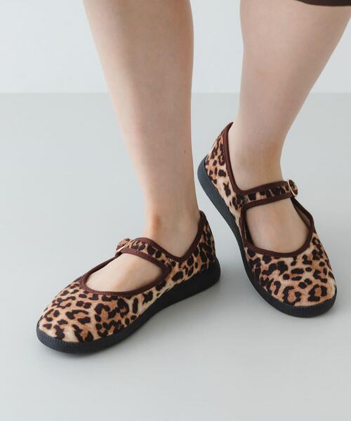 RODE SKO（ロデスコ）の「撥水メリージェーン（バレエシューズ・レディース・ブラック/アニマル・38/36/39/37）」の19枚目の写真