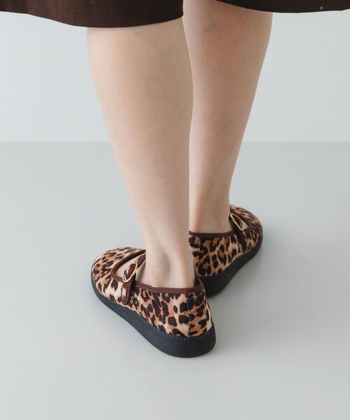 RODE SKO（ロデスコ）の「撥水メリージェーン（バレエシューズ・レディース・ブラック/アニマル・38/36/39/37）」の20枚目の写真