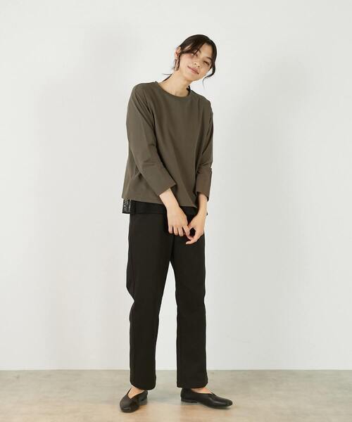 MELROSE claire(メルローズ クレール)の「【コットンフライス+リーフレースタンクトップ】(タンクトップ・レディース・グレー/ブラック/ベージュ/オフホワイト・FREE)」の17枚目の写真
