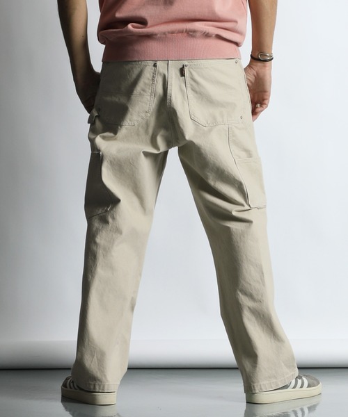 The DUFFER of ST.GEORGE（ザダファーオブセントジョージ）の「VINTAGE PIGMENT DUCK W KNEE WORK PANTS：ヴィンテージ加工 ダック ダブルニー ワークパンツ（その他パンツ・メンズ・アイボリー/チャコールグレー・LARGE/MEDIUM）」の8枚目の写真