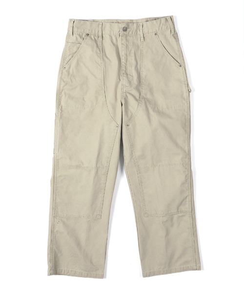 The DUFFER of ST.GEORGE（ザダファーオブセントジョージ）の「VINTAGE PIGMENT DUCK W KNEE WORK PANTS：ヴィンテージ加工 ダック ダブルニー ワークパンツ（その他パンツ・メンズ・アイボリー/チャコールグレー・LARGE/MEDIUM）」の9枚目の写真
