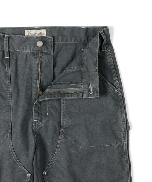 The DUFFER of ST.GEORGE（ザダファーオブセントジョージ）の「VINTAGE PIGMENT DUCK W KNEE WORK PANTS：ヴィンテージ加工 ダック ダブルニー ワークパンツ（その他パンツ・メンズ・アイボリー/チャコールグレー・LARGE/MEDIUM）」の12枚目の写真