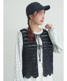 Samansa Mos2 | 前後2WAYクロシェベスト(ベスト)