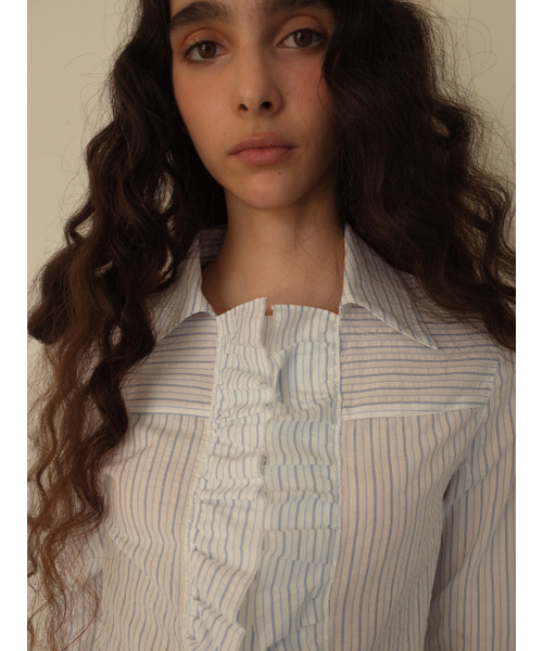 Kijun（キジュン）の「Ruffle Detail Shirt Sky Blue（シャツ/ブラウス・レディース・その他・SMALL/MEDIUM）」の10枚目の写真