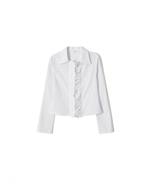 Kijun（キジュン）の「Ruffle Detail Shirt Sky Blue（シャツ/ブラウス・レディース・その他・SMALL/MEDIUM）」の11枚目の写真