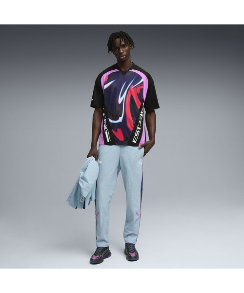 PUMA(プーマ)の「PUMA プーマ メンズ F1 ライフスタイル 半袖 ジャージ シャツ(Tシャツ/カットソー・メンズ・ブラック・LARGE/MEDIUM/X-LARGE/SMALL)」の3枚目の写真