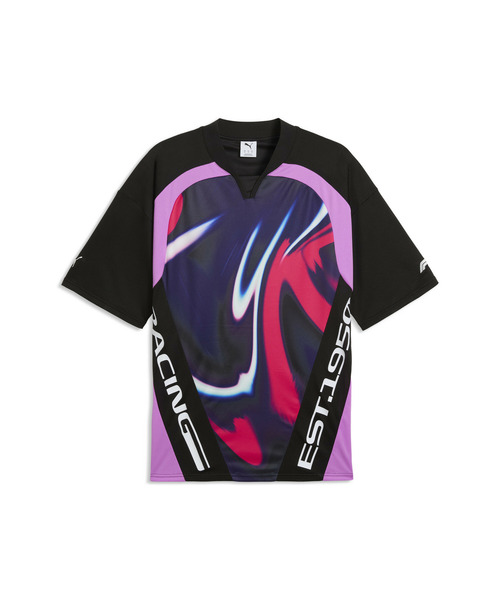 PUMA(プーマ)の「PUMA プーマ メンズ F1 ライフスタイル 半袖 ジャージ シャツ(Tシャツ/カットソー・メンズ・ブラック・LARGE/MEDIUM/X-LARGE/SMALL)」の4枚目の写真
