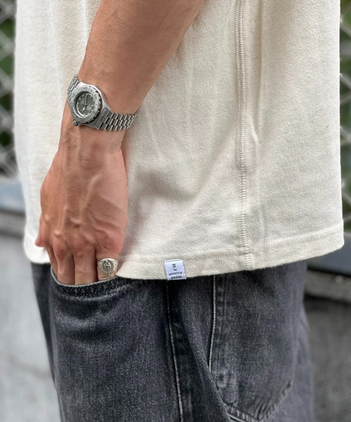 ROARK REVIVAL（ロアークリバイバル）の「【ROARK】H/W HEMPCOTTON S/S TEE（Tシャツ/カットソー・メンズ・ホワイト・MEDIUM/LARGE/X-LARGE）」の4枚目の写真