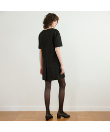 VANONE ATELIER（バノンアトリエ）の「A3568 切り替えミニワンピース_ブラック（ワンピース）」