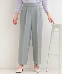 SHOO・LA・RUE | 【着丈選べる/S-LL/洗濯機可】楽ちん×きれい見え　ストレッチワイドパンツ(その他パンツ)
