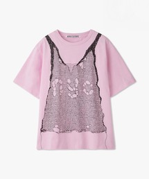 ANNA SUI NYC / アナスイエヌワイシー トロンプルイユプリントビッグTシャツ
