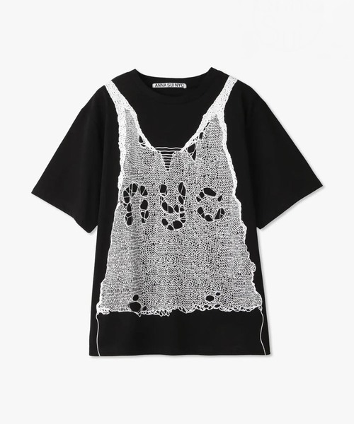 ANNA SUI NYC / アナスイエヌワイシー トロンプルイユプリントビッグT