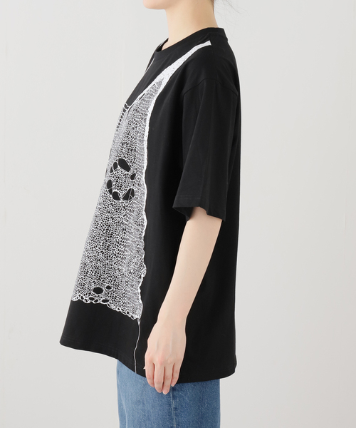 anna sui nyc(アナ スイ エヌ ワイ シー)の「ANNA SUI NYC / アナスイエヌワイシー トロンプルイユプリントビッグTシャツ(Tシャツ/カットソー・レディース・ブラック/ピンク/ホワイト・FREE)」の18枚目の写真