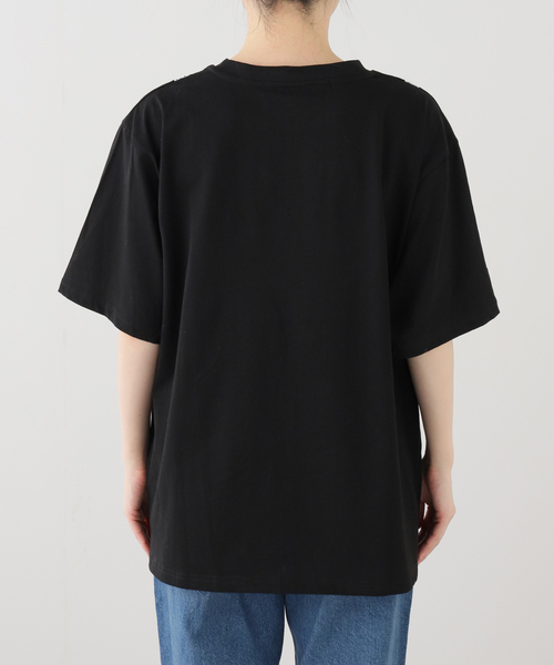 anna sui nyc(アナ スイ エヌ ワイ シー)の「ANNA SUI NYC / アナスイエヌワイシー トロンプルイユプリントビッグTシャツ(Tシャツ/カットソー・レディース・ブラック/ピンク/ホワイト・FREE)」の19枚目の写真