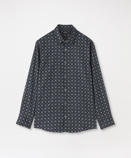 LOVELESS(ラブレス)の「ジオメトリックプリントシャツ(シャツ/ブラウス・メンズ・ホワイト系その他/ブルー系その他7・M/L)」の2枚目の写真