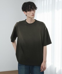CIYOT（シヨウト）の「【CIYOT】USAコットン レギュラーフィット グラデーション クルーネック半袖Tシャツ<接触冷感・UVカット>（Tシャツ/カットソー）」