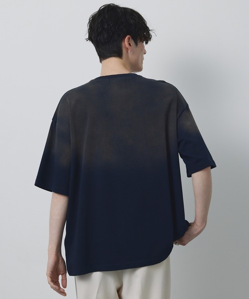 CIYOT(シヨウト)の「【CIYOT】USAコットン レギュラーフィット グラデーション クルーネック半袖Tシャツ<接触冷感・UVカット>(Tシャツ/カットソー・メンズ・グレー/チャコールグレー/ブルー/ブラック・S/M/L)」の8枚目の写真