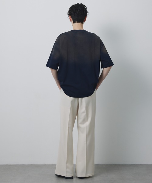 CIYOT(シヨウト)の「【CIYOT】USAコットン レギュラーフィット グラデーション クルーネック半袖Tシャツ<接触冷感・UVカット>(Tシャツ/カットソー・メンズ・グレー/チャコールグレー/ブルー/ブラック・S/M/L)」の13枚目の写真