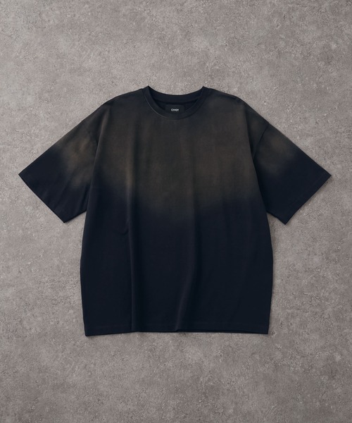 CIYOT(シヨウト)の「【CIYOT】USAコットン レギュラーフィット グラデーション クルーネック半袖Tシャツ<接触冷感・UVカット>(Tシャツ/カットソー・メンズ・グレー/チャコールグレー/ブルー/ブラック・S/M/L)」の17枚目の写真