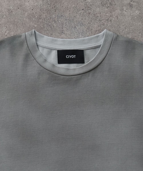 CIYOT(シヨウト)の「【CIYOT】USAコットン レギュラーフィット グラデーション クルーネック半袖Tシャツ<接触冷感・UVカット>(Tシャツ/カットソー・メンズ・グレー/チャコールグレー/ブルー/ブラック・S/M/L)」の19枚目の写真