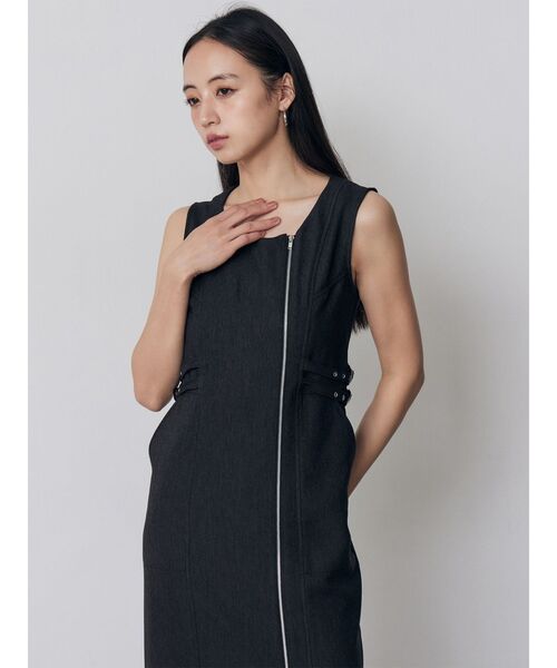 MURUA（ムルーア）の「デニムライクワンピース（ワンピース・レディース・インディゴブルー/ブラック・2/1）」の9枚目の写真