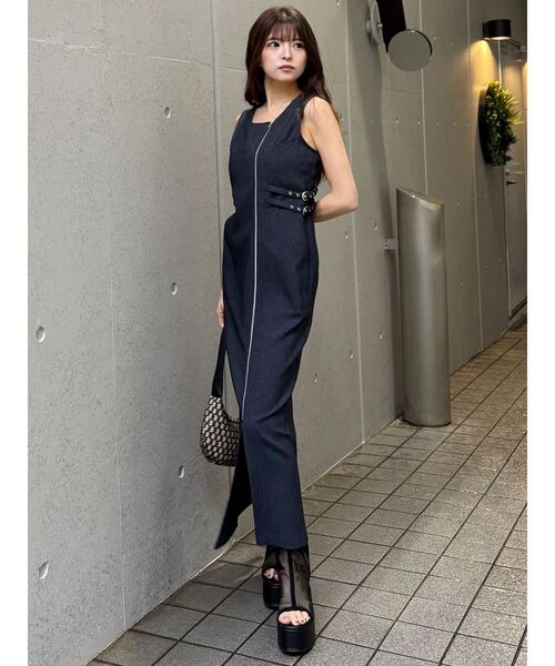 MURUA（ムルーア）の「デニムライクワンピース（ワンピース・レディース・インディゴブルー/ブラック・2/1）」の14枚目の写真