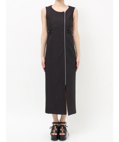 MURUA（ムルーア）の「デニムライクワンピース（ワンピース・レディース・インディゴブルー/ブラック・2/1）」の18枚目の写真