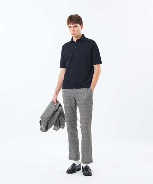 MACKINTOSH PHILOSOPHY(マッキントッシュ フィロソフィー)の「テーラードジャージーパンツ グレンチェックカラミ(その他パンツ・メンズ・チャコールグレー/ブルー系その他7・42/38/40)」の5枚目の写真