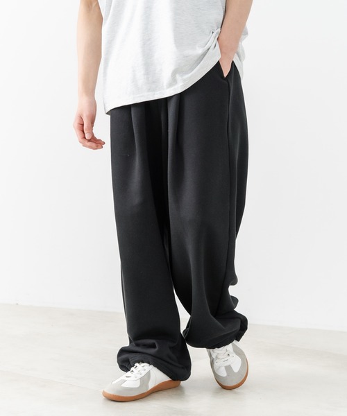 SAVIER(サビアー)の「【SAVIER:サビアー】ダブルタック ワイド スウェットパンツ(スウェットパンツ・メンズ・グレー/ブラック・MEDIUM/LARGE)」の20枚目の写真