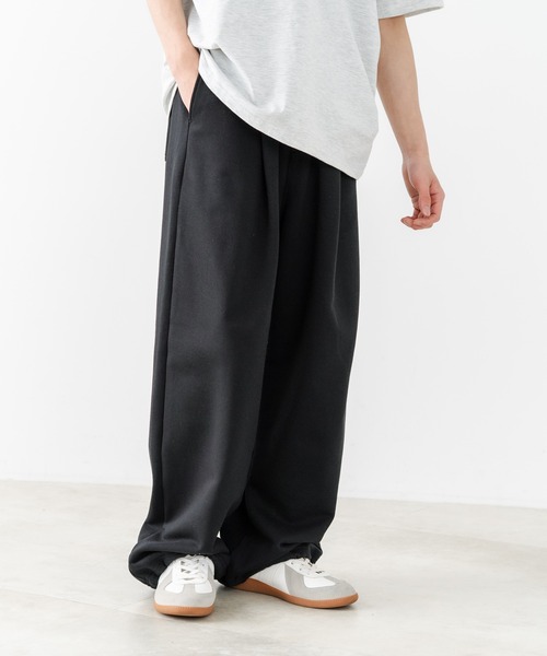 SAVIER(サビアー)の「【SAVIER:サビアー】ダブルタック ワイド スウェットパンツ(スウェットパンツ・メンズ・グレー/ブラック・MEDIUM/LARGE)」の22枚目の写真