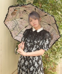 axes femme | 音楽柄晴雨兼用パゴダ傘(長傘)