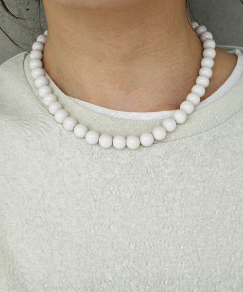 SLOBE IENA（スローブイエナ）の「mabel/マベル SLOBE別注 ビーズネックレス（ネックレス・レディース・アイボリー/ホワイト・FREE）」の14枚目の写真