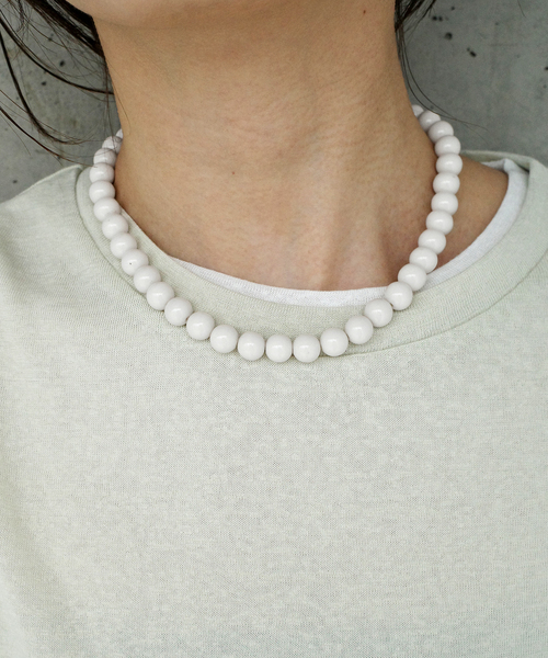 SLOBE IENA（スローブイエナ）の「mabel/マベル SLOBE別注 ビーズネックレス（ネックレス・レディース・アイボリー/ホワイト・FREE）」の15枚目の写真