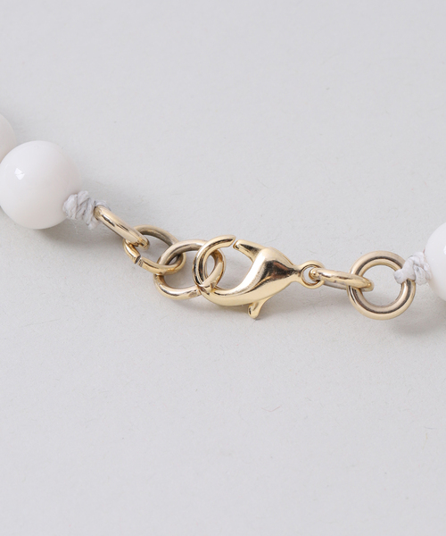 SLOBE IENA（スローブイエナ）の「mabel/マベル SLOBE別注 ビーズネックレス（ネックレス・レディース・アイボリー/ホワイト・FREE）」の4枚目の写真