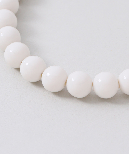 SLOBE IENA（スローブイエナ）の「mabel/マベル SLOBE別注 ビーズネックレス（ネックレス・レディース・アイボリー/ホワイト・FREE）」の6枚目の写真