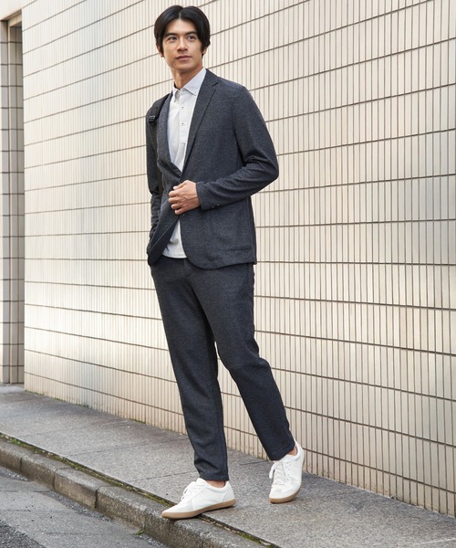 IKKA LOUNGE(イッカラウンジ)の「GOKU楽ワークメランジライトパンツ(その他パンツ・メンズ・チャコール/ネイビー・M/XL/L/S)」の5枚目の写真