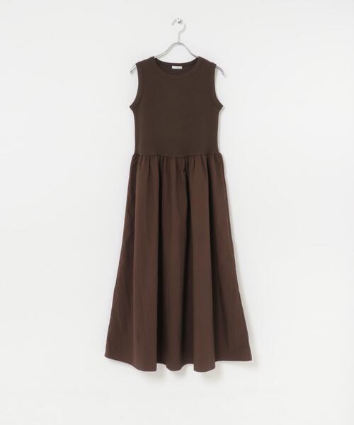 ITEMS URBANRESEARCH(アイテムズ アーバンリサーチ)の「フクレジャガードセットワンピ(ワンピース・レディース・ブラック/ブラウン・FREE)」の11枚目の写真