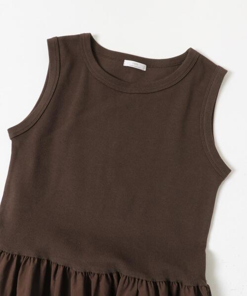 ITEMS URBANRESEARCH(アイテムズ アーバンリサーチ)の「フクレジャガードセットワンピ(ワンピース・レディース・ブラック/ブラウン・FREE)」の12枚目の写真