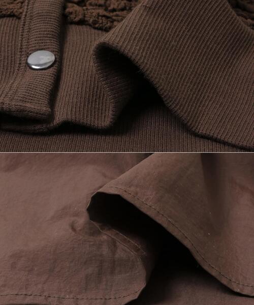 ITEMS URBANRESEARCH(アイテムズ アーバンリサーチ)の「フクレジャガードセットワンピ(ワンピース・レディース・ブラック/ブラウン・FREE)」の6枚目の写真