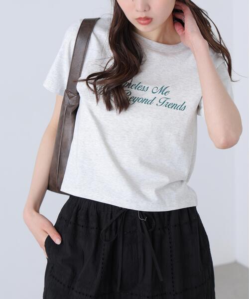 FREE'S MART（フリーズマート）の「◆ロゴプリントコンパクトＴシャツ（Tシャツ/カットソー・レディース・ブラック/ホワイト系その他/ホワイト/ブルー・FREE）」の13枚目の写真