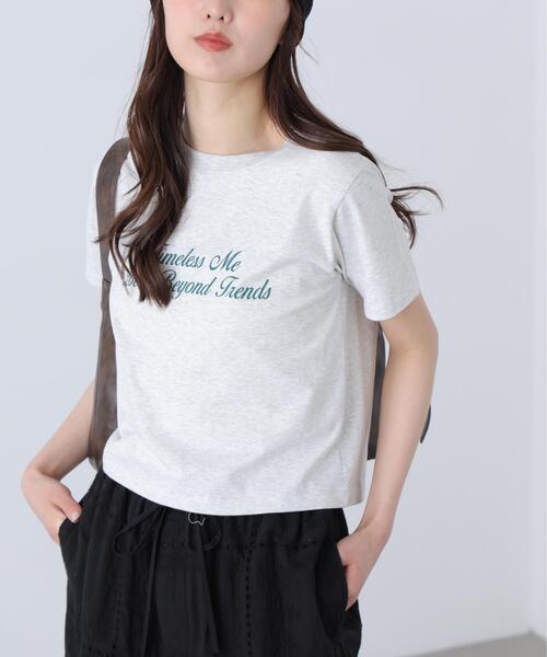 FREE'S MART（フリーズマート）の「◆ロゴプリントコンパクトＴシャツ（Tシャツ/カットソー・レディース・ブラック/ホワイト系その他/ホワイト/ブルー・FREE）」の14枚目の写真