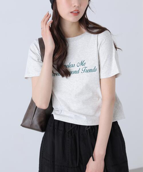 FREE'S MART（フリーズマート）の「◆ロゴプリントコンパクトＴシャツ（Tシャツ/カットソー・レディース・ブラック/ホワイト系その他/ホワイト/ブルー・FREE）」の15枚目の写真