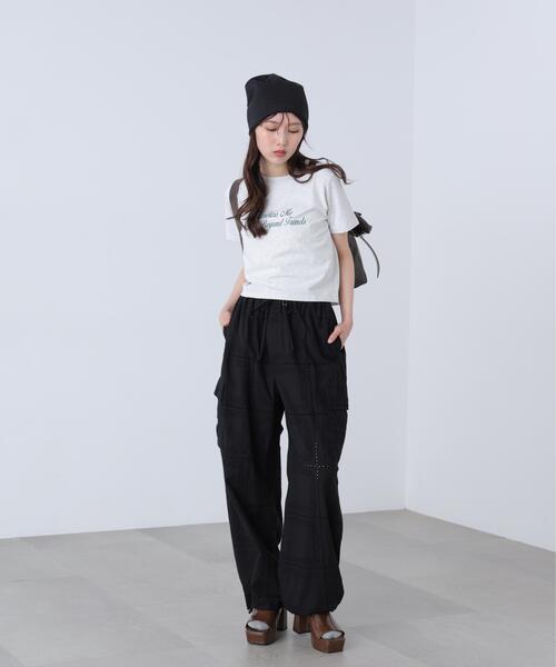 FREE'S MART（フリーズマート）の「◆ロゴプリントコンパクトＴシャツ（Tシャツ/カットソー・レディース・ブラック/ホワイト系その他/ホワイト/ブルー・FREE）」の17枚目の写真