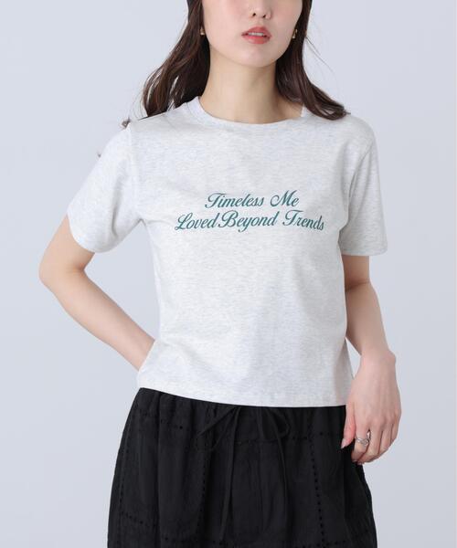 FREE'S MART（フリーズマート）の「◆ロゴプリントコンパクトＴシャツ（Tシャツ/カットソー・レディース・ブラック/ホワイト系その他/ホワイト/ブルー・FREE）」の21枚目の写真